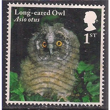 GB 2018 QE2 1st Owls ' Long Eared Owl Chick ' used SG 4091 ( J775 )