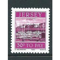 a jersey stamps sgd44 sg d 44 postage due mnh