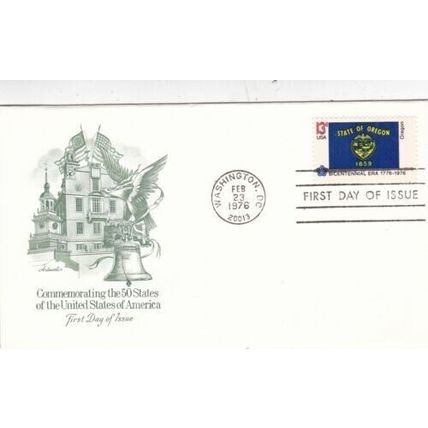 United States 1976 Oregon FDC Washington DC cancel unaddressed VGC