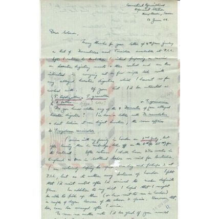 United States 1956 10c Aerogramme New Haven Connecticut-Slough UK written VGC