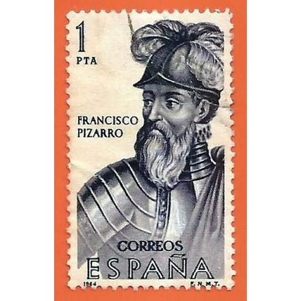 ESPAÑA. 1964. EDIFIL # 1625. FORJADORES DE AMERICA. FRANCISCO PIZARRO