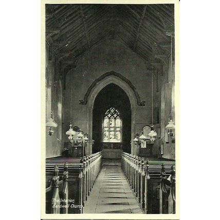 Suffolk BARDWELL Church Interior Postcard (10924)