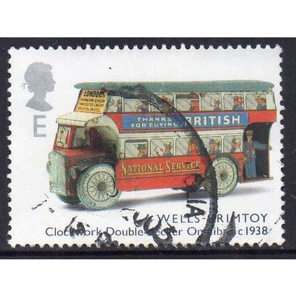 GB 2003 Classic Transport Toys - Wells-Brimtoy Clockwork Bus, c.1938 "E" Used