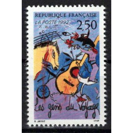 France 2318 MNH Gypsy Culture Music Instruments Horses ZAYIX 0924S0072M