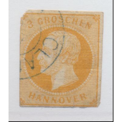 Hanover (German State) Stamp Scott #22, Used