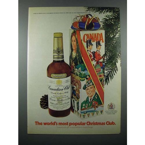 1973 Canadian Club Whisky Ad - Christmas Club