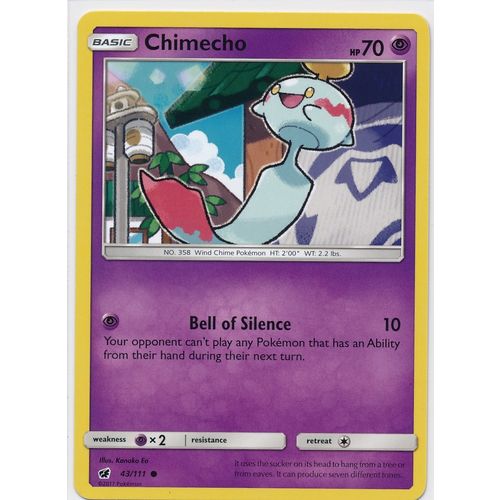 Pokemon Sun & Moon Crimson Invasion 43/111 Chimecho