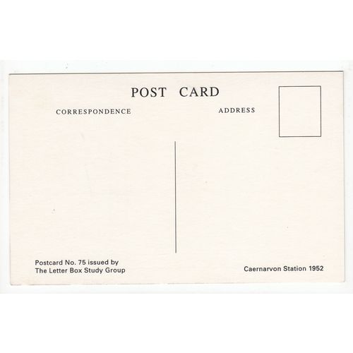 Caernarvon Railway Station Reproduction Postcard 75