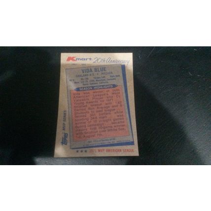 1982 Topps K-Mart 20th Anniversary Card # 19 Vida Blue Very Good (3) Athletics