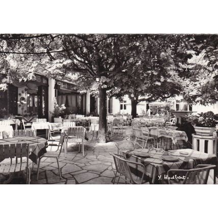 Les Pleiades Barbizon France Real Photograph Postcard posted 1965 VGC