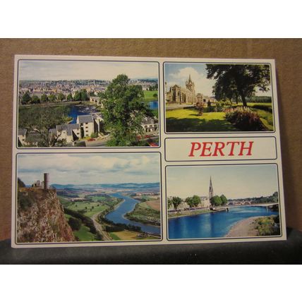 multiview, PERTH, SCOTLAND unused postcard by Whiteholme =
