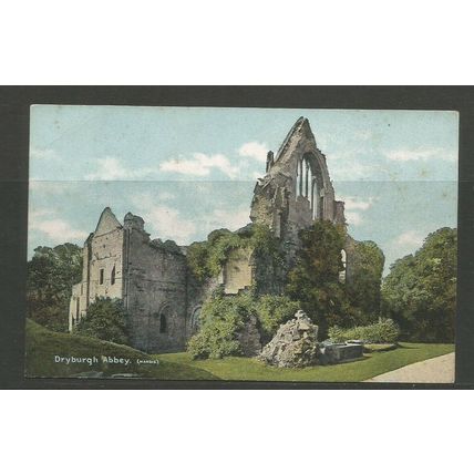 Postcard Dryburgh Abbey, Melrose, Roxburghshire, Unused