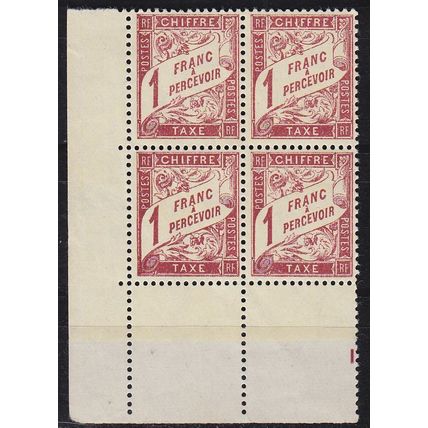 FRANKREICH FRANCE [Porto] MiNr 0050 ( **/mnh ) [01] Eckrand