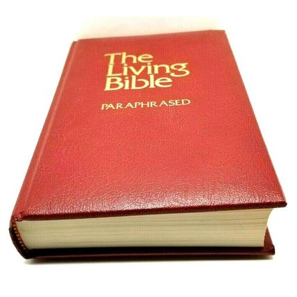The Living Bible Paraphrased 1971 Red Cover Guideposts Edition (G25)