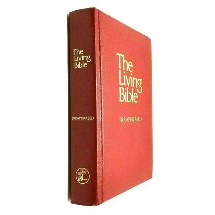 The Living Bible Paraphrased 1971 Red Cover Guideposts Edition (G25)