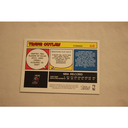 Travis Outlaw 2005/06 Bazooka MINI NO. 68