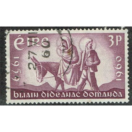 Ireland 1960 World Refugee Year 3d Purple SG180 FU