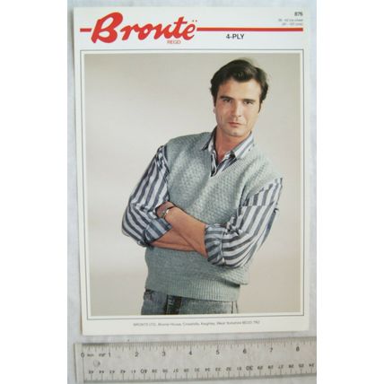 Vintage: Bronte 876 slipover, 4 ply