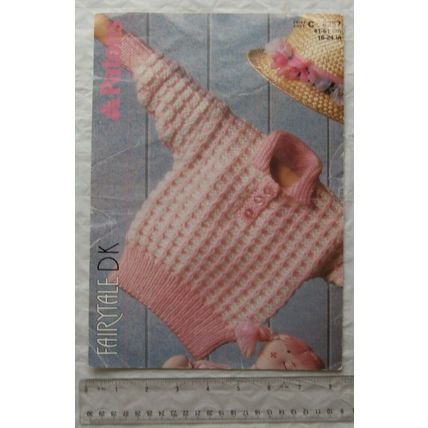 1986 Patons 8357 two colour sweater, DK, 41-61 cm, 16-24 inch