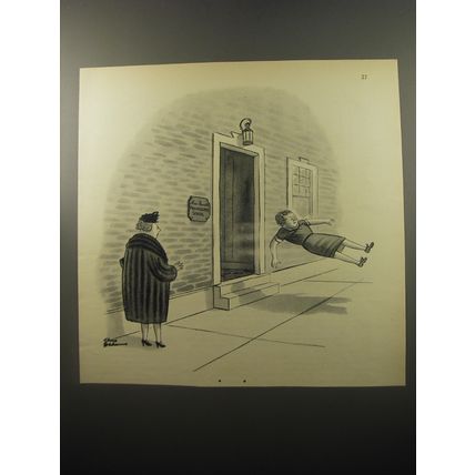 1950 Cartoon by Chas Addams - Progressive School