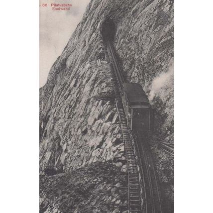 Pilatusbahn Eselwand Switzerland Swiss Train Railway Antique Postcard