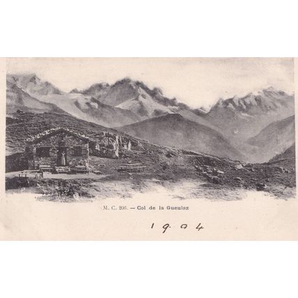 Col De La Guelaz Antique Swiss 1904 Switzerland Postcard