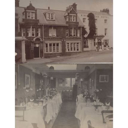 Kings Head Hotel Harrow Restaurant 2x WW1 War RPC Postcard s