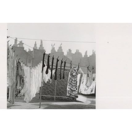 Dirty Washing Line in 1960s London Award Photo Postcard