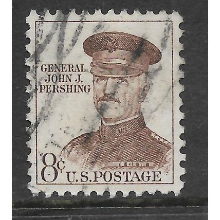 USA 1961 8c BROWN GENERAL JJ PERSHING SG 1141 FINE USED#