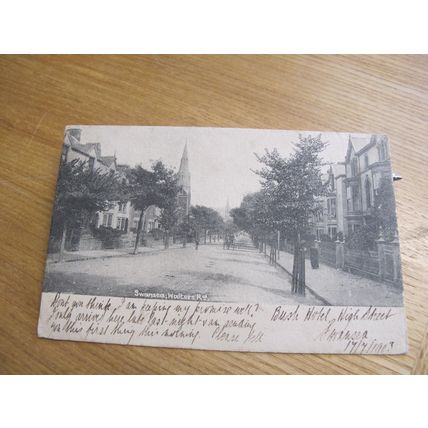 1903 fr Postcard - Walters Road scene Swansea - Glamorgan, South Wales