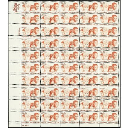 1772 Var, MNH Complete Sheet of 50 With DOUBLE Perforations Error - Stuart Katz