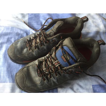 Mens Karrimor HOT ROCK LOW 00 BLUE/ORANGE HIKING Shoes UK Size 10 45 USA 11