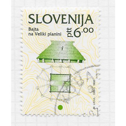 SLOVENIA SLOVENIJA CELEBRATING CULTURE SLOVENE USED 6 HUT SHEPHERD SHEEP