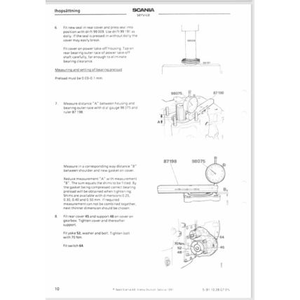 Scania Truck Power Take Off EK 422 423 Function Description 1991 5911028GTEN PDF