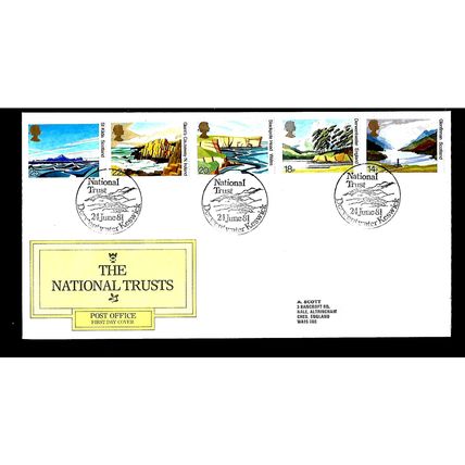 GREAT BRITAIN 1981 THE NATIONAL TRUST H/S DERWENTWATER FIRST DAY COVER#5