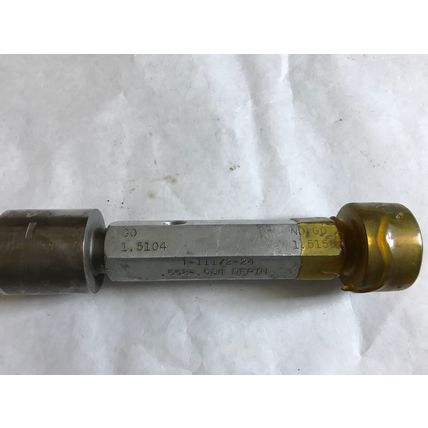 THE PIPE MACHINERY GO NO GO PLUG GAGE NOGO 1.5104 1.5156,AD