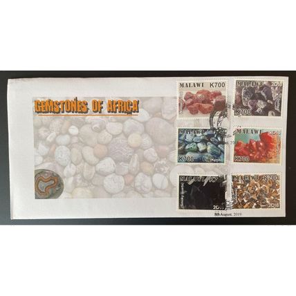 Malawi 2018 / 2019 FDC Mi. 1034 - 1039 Gemstones Pierres précieuses Mineralien