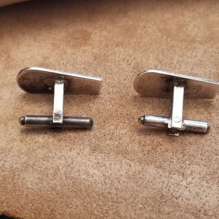 Vintage Mex Alpaca Cufflinks