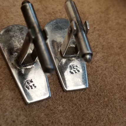 Vintage Mex Alpaca Cufflinks