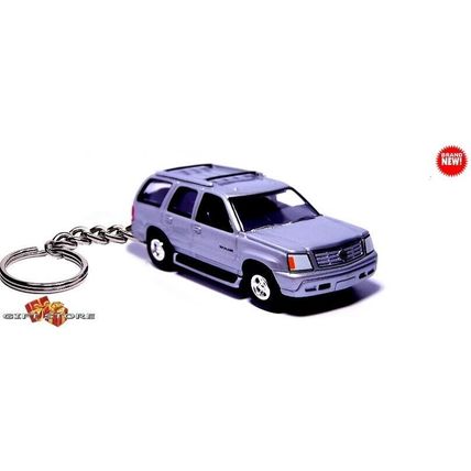 RARE KEYCHAIN SILVER CADILLAC ESCALADE CUSTOM GREAT GIFT or DESK DISPLAY