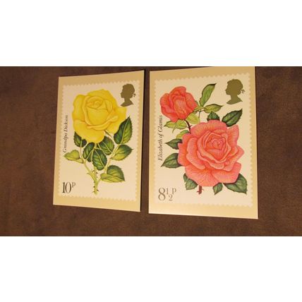 1976 GB PHQ Postcard cover - Roses / Flowers set - PHQ16