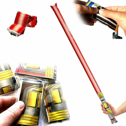 SELF INFLATING LIGHT STAR SABER BIRTHDAY GIFT BOYS WARS PARTY BAG FILLER TOYS