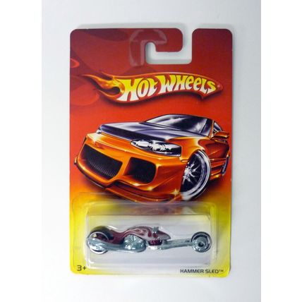 Hot Wheels Hammer Sled Red Die-Cast Motorcycle Wal-Mart Exclusive 2007