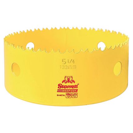 Starrett DCH0514-G - HSS Deep Cut Holewaw With Extra Cobalt 5-1/4" (133MM)