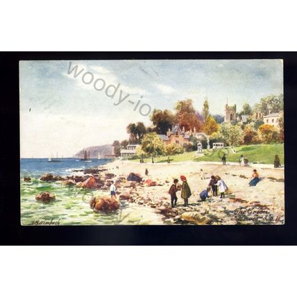iw228 - Isle of Wight - The Green, Cowes - Artist H.B. Wimbush - Tuck's postcard