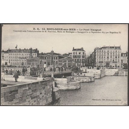 Le Pont Marguet, Boulogne-sur-Mer, c.1910 - Stévenard CPA ES14