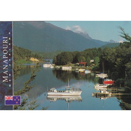 Pearl Harbour Lake Manapouri New Zealand Postcard Unused VGC