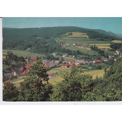 Folschnitz mit Plassenburg Germany Postcard posted 1981 creased