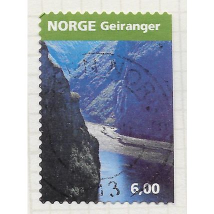 NORWAY 2005 TOURISM GEIRANGER FJORD VIEW 6.00Kr USED