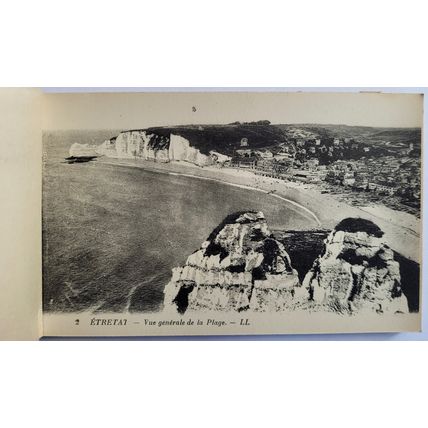 Postcards Etretat, Normandy, France. Book of 12. Unposted